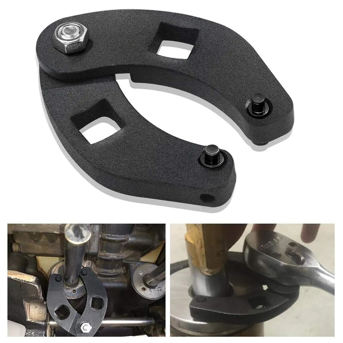 IVARKEY 7463 Adjustable Gland Nut Wrench 1/4" & 7/32" Pin Holes | Small Hydraulic Gland Nut Tool - main product image