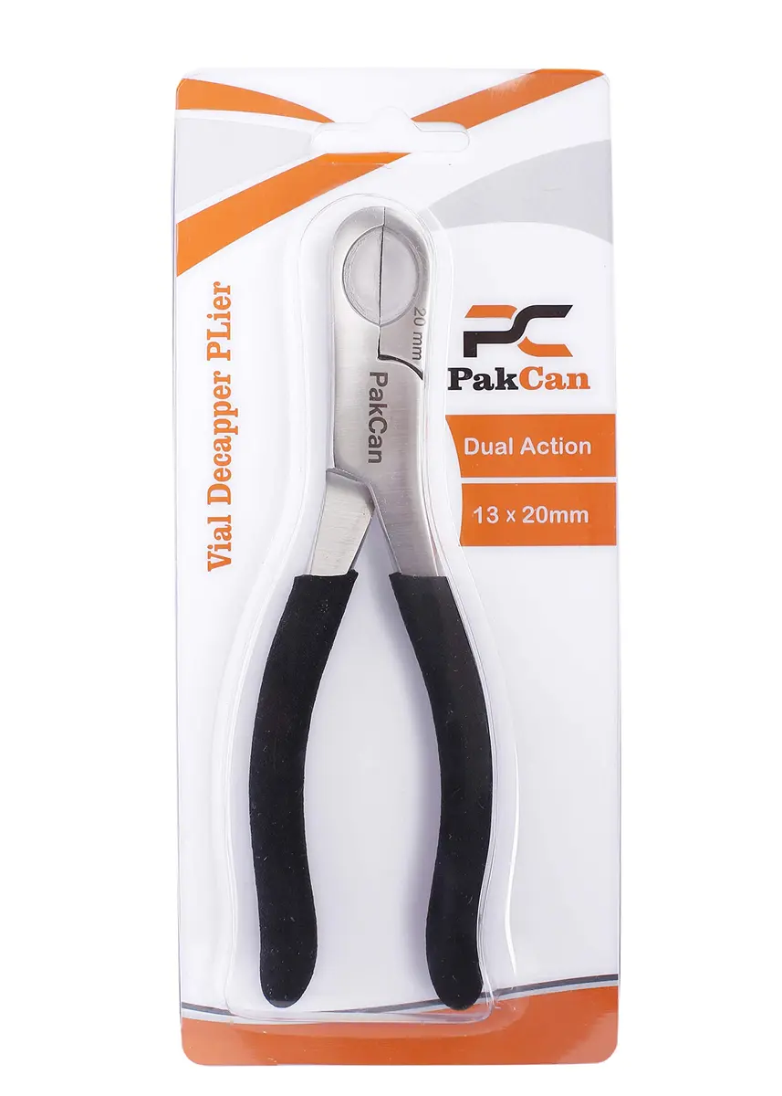PakCan Dual Action Decapper Pliers for Decapping 13mm & 20mm Vials | Stainless Steel Lab Tool - view 3
