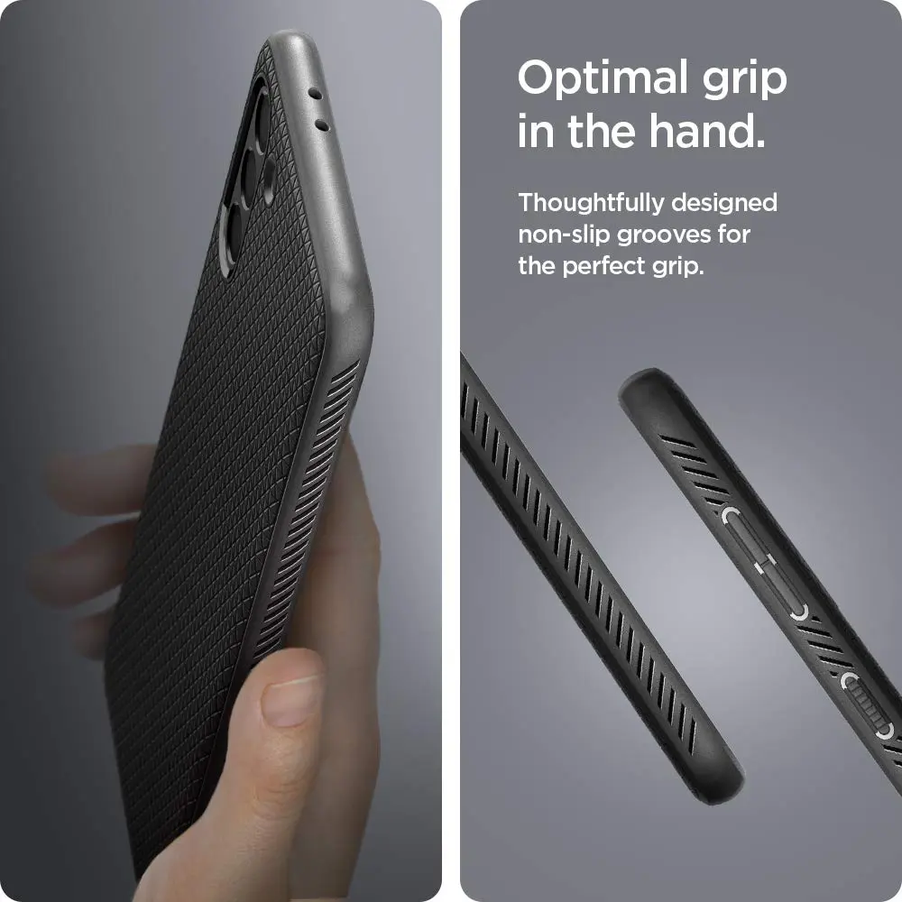 Spigen Liquid Air Galaxy S21 Case, Matte Black | Military-Grade Protection & Slim Fit - view 5