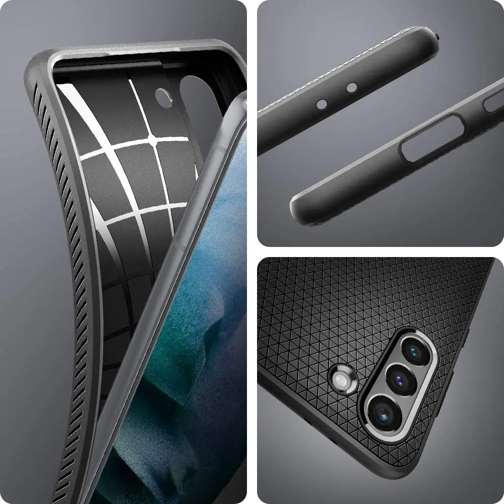 Spigen Liquid Air Galaxy S21 Case, Matte Black | Military-Grade Protection & Slim Fit - view 6