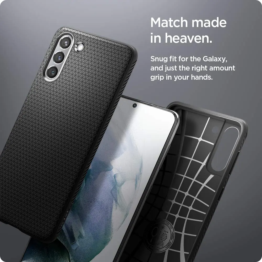 Spigen Liquid Air Galaxy S21 Case, Matte Black | Military-Grade Protection & Slim Fit - view 7