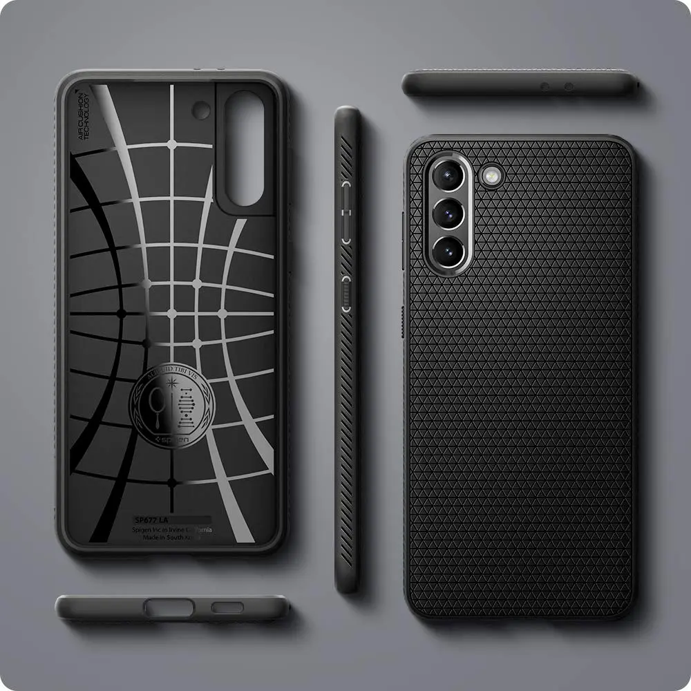 Spigen Liquid Air Galaxy S21 Case, Matte Black | Military-Grade Protection & Slim Fit - view 9