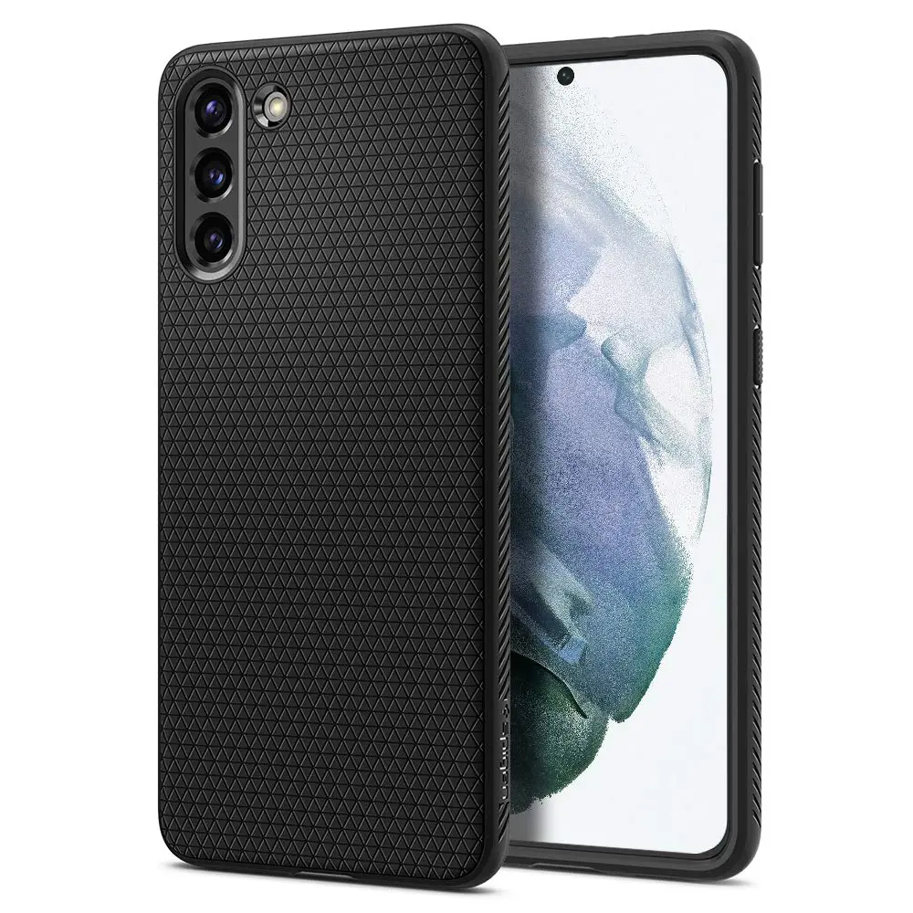 Spigen Galaxy S21 Plus Case Liquid Air Matte Black | Military-Grade Protection & Slim Fit - main product image