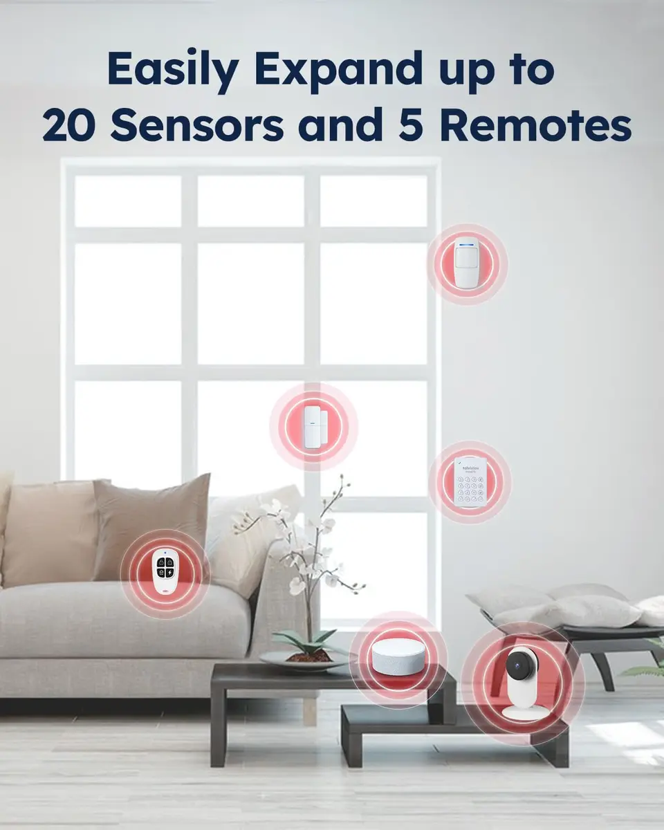 tolviviov WiFi Door Alarm System 8-Piece Kit | Real-Time Alerts, No Monthly Fee, DIY Installation - view 6