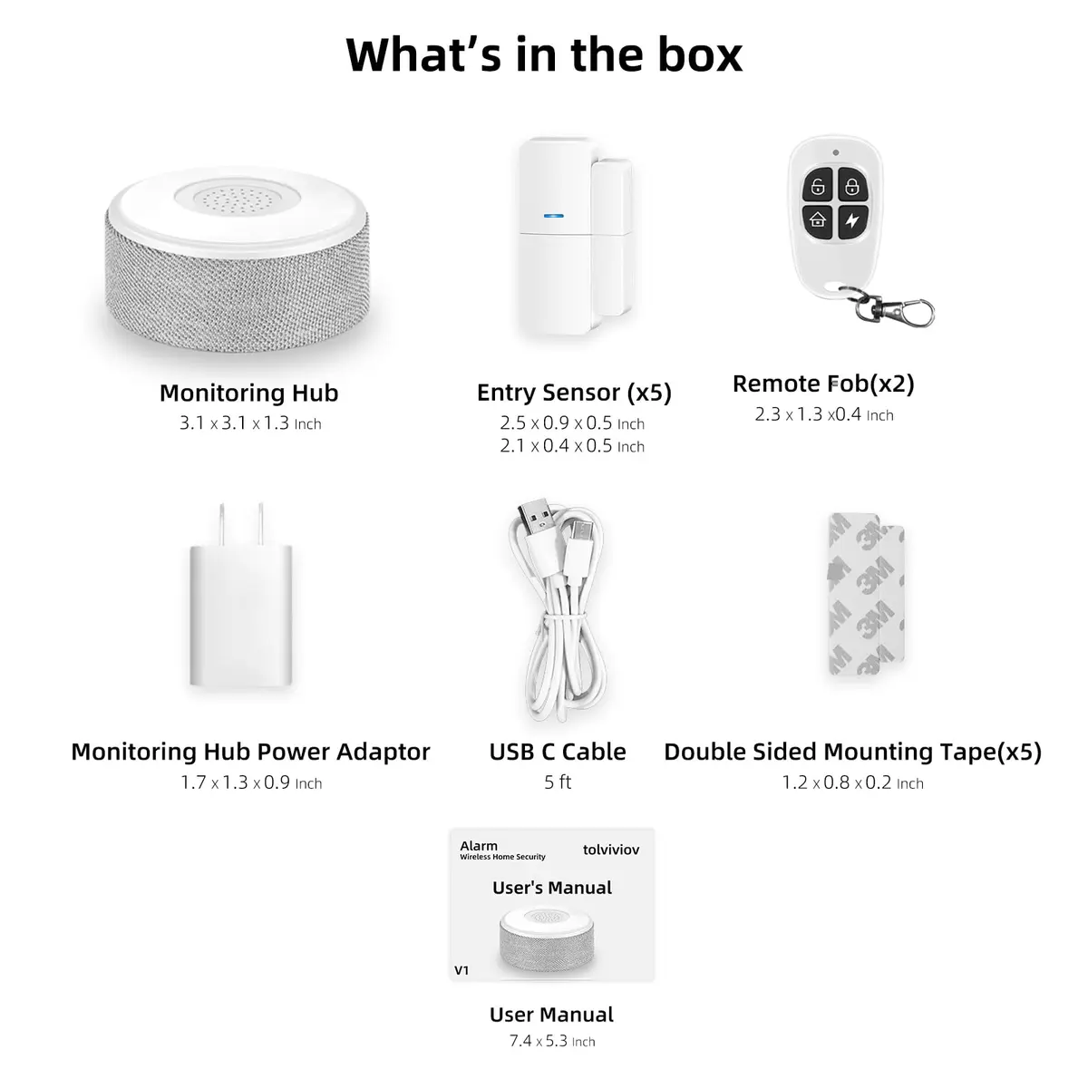tolviviov WiFi Door Alarm System 8-Piece Kit | Real-Time Alerts, No Monthly Fee, DIY Installation - view 9