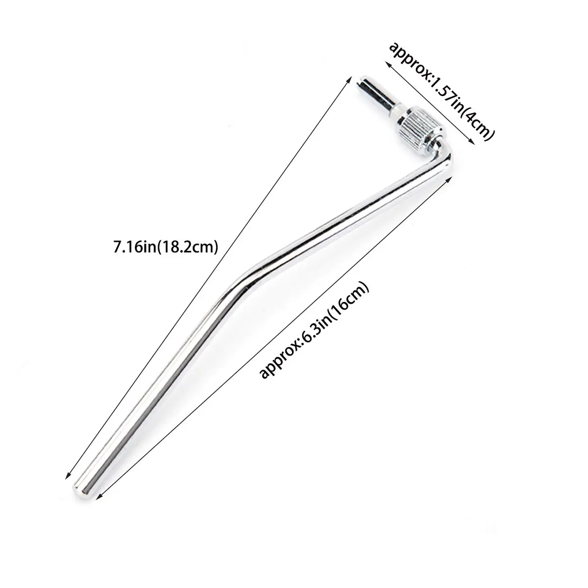 LGEGE 6mm Double Tremolo Arm | Silver Guitar Whammy Bar for Floyd Rose System - view 3