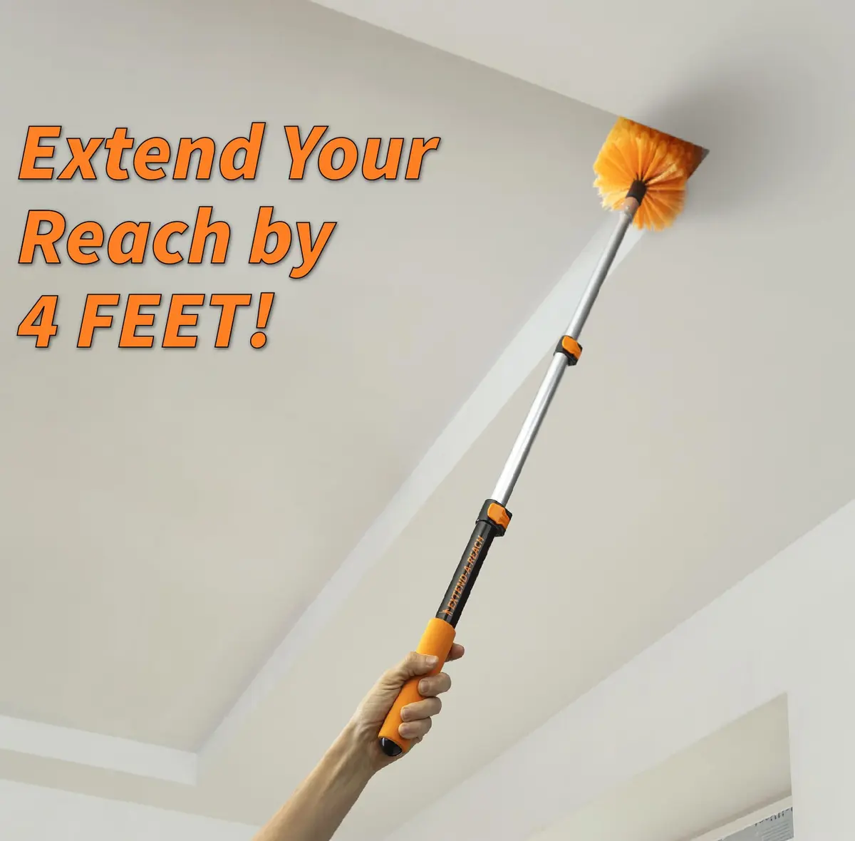 EXTEND-A-REACH 1.5-3 ft Long Paint Roller Extension Pole | Multi-Purpose Telescopic Handle for Painting, Dusting & Window Cleaning - view 5