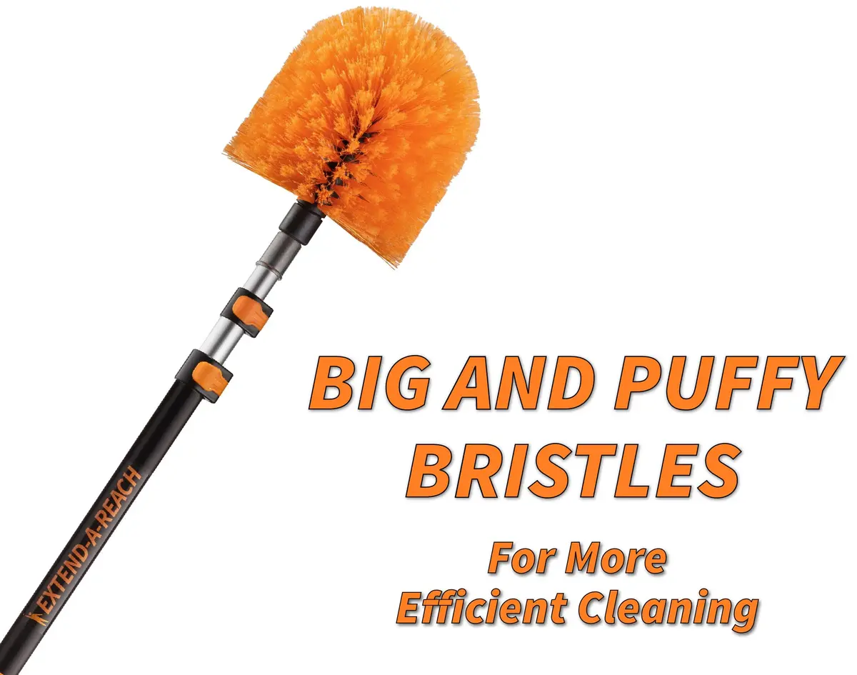 EXTEND-A-REACH 4-13 ft Cobweb Duster with Extension Pole, 20 ft Reach | Microfiber Head & Aluminum Handle - view 7