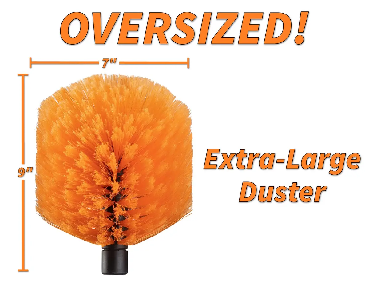 EXTEND-A-REACH 4-13 ft Cobweb Duster with Extension Pole, 20 ft Reach | Microfiber Head & Aluminum Handle - view 4