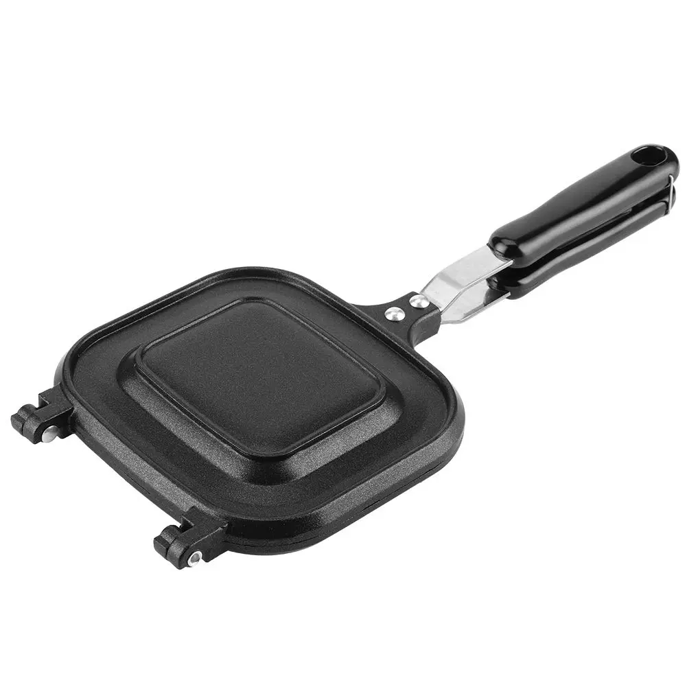 Oumefar Square Double-Sided Pancake Pan 36.5x16x3.5cm (14.4x6.3x1.4in) | Nonstick Sandwich Maker for Breakfast Omelettes - view 8