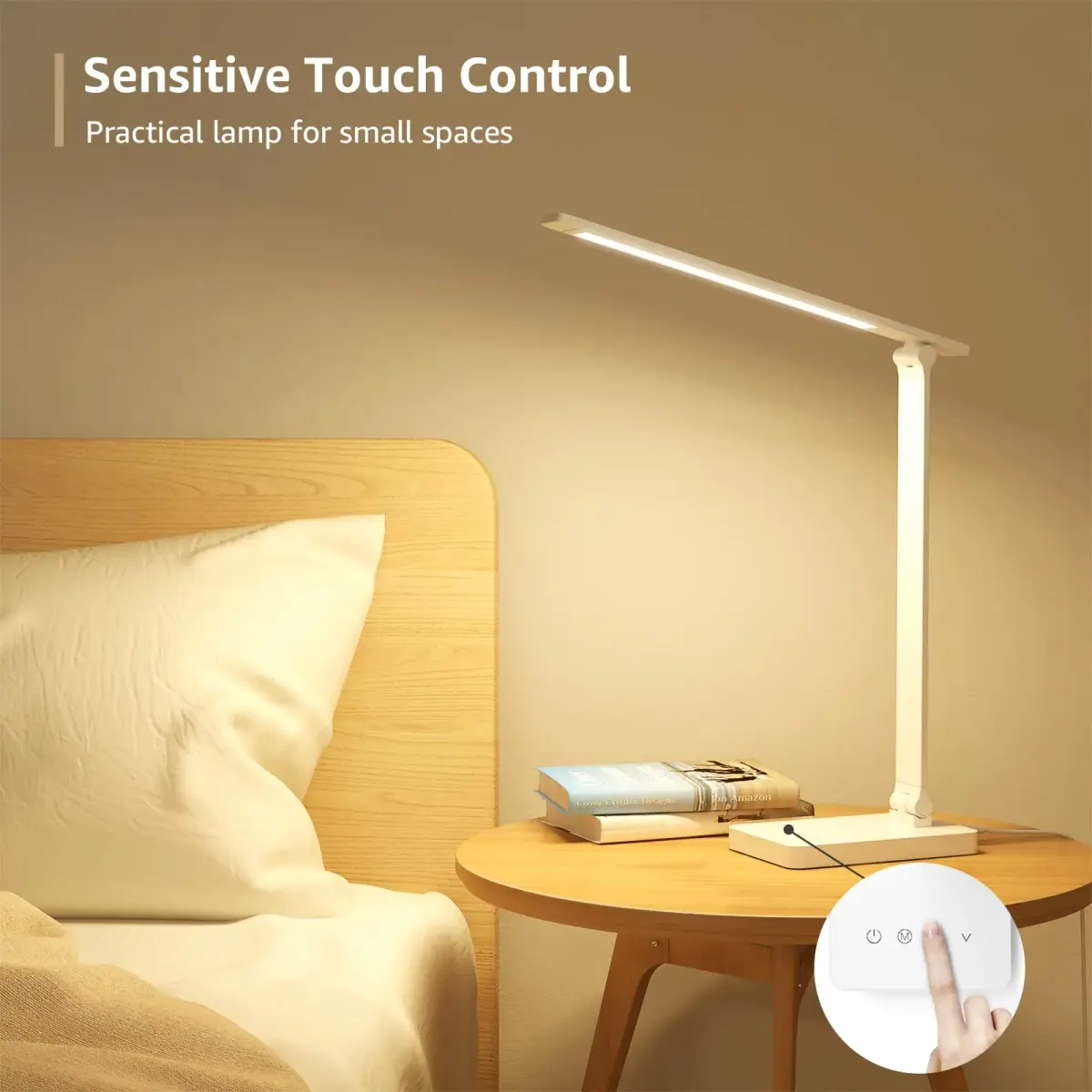 Lepro LED Desk Lamp 9.5W 800lm White | Dimmable Touch Control for Home Office & Study - view 5
