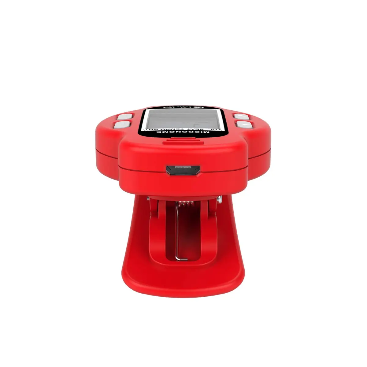 KLIQ MicroNome Mini Rechargeable Digital Metronome with Speaker Red | Adjustable Tempo & Rhythms - view 8