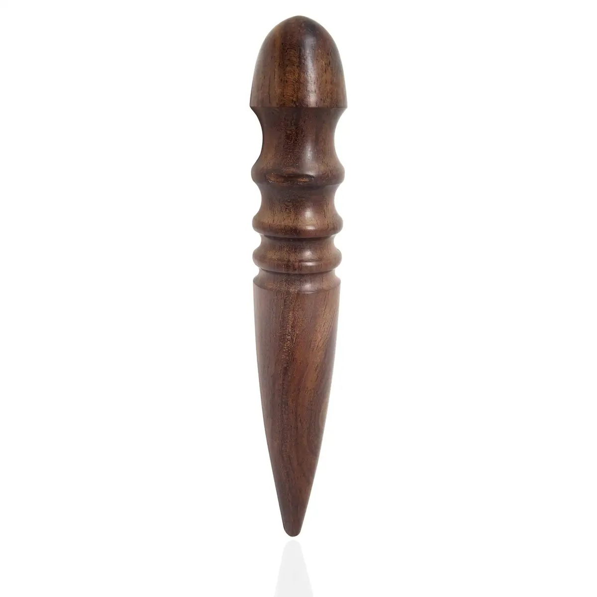 Honbay Ebony Wood Leather Edge Burnisher Tool for Leather Projects | 4 Grooves, Durable & Compact - view 3
