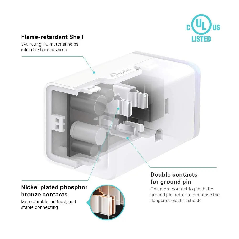 Kasa Smart Plug Mini KP115 with Energy Monitoring | 1-Pack White - view 3
