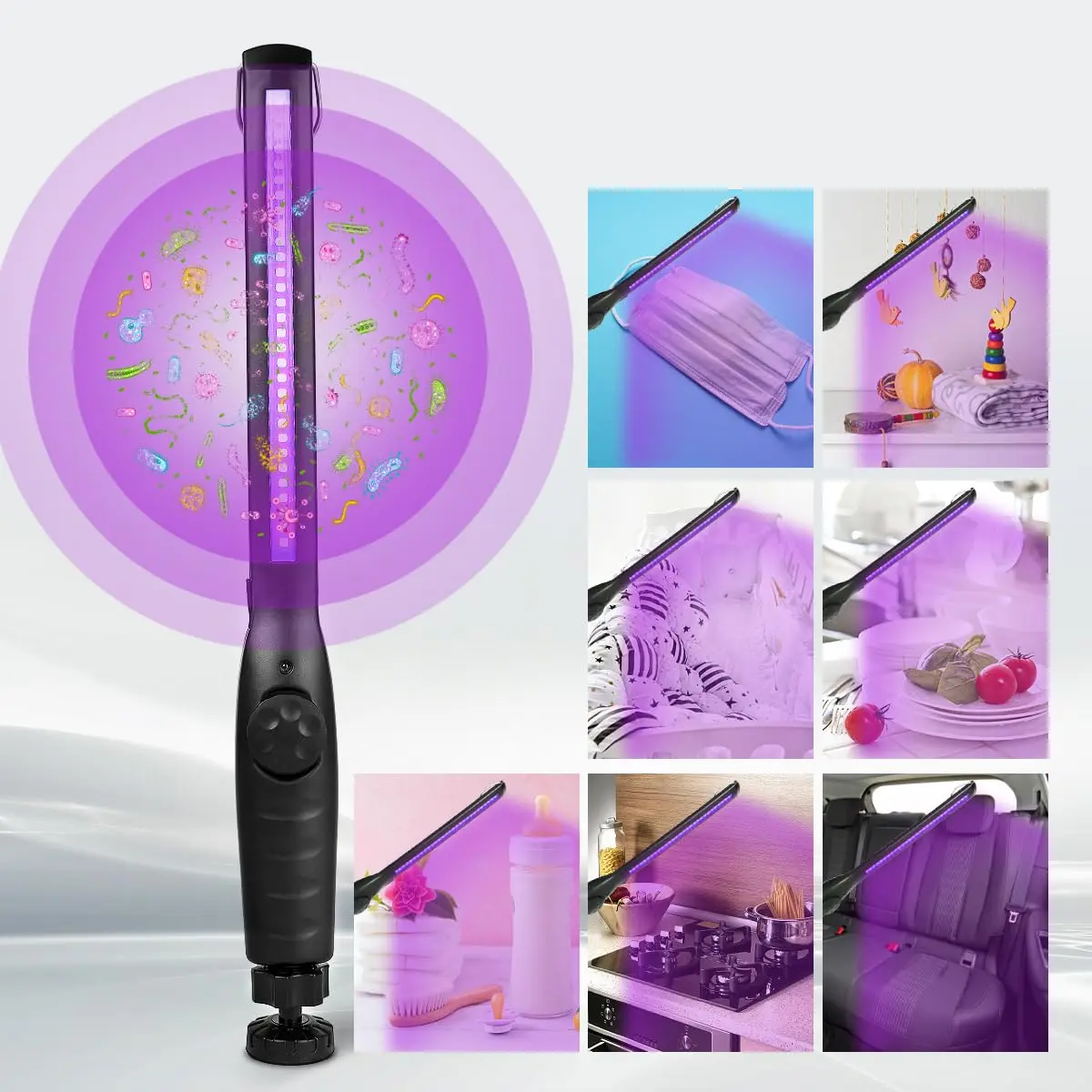 ESUEXO UV Light Sanitizer Portable Travel UV Light Sanitizer Wand 1 Count (Pack of 1) | Handheld UV Disinfection - view 3