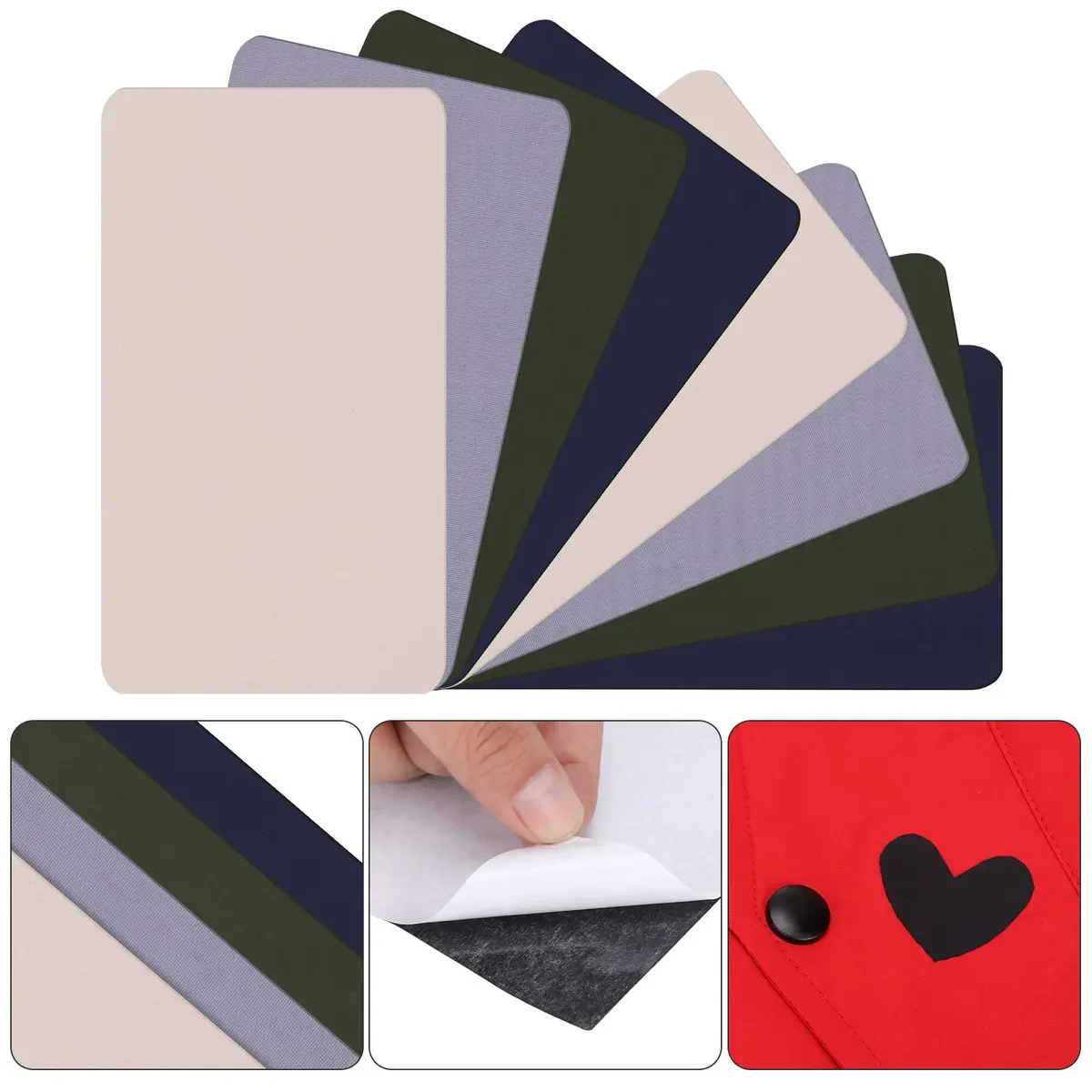 WILLBOND Nylon Repair Patches 8 Pack Waterproof Self Adhesive Fabric Patches - view 3