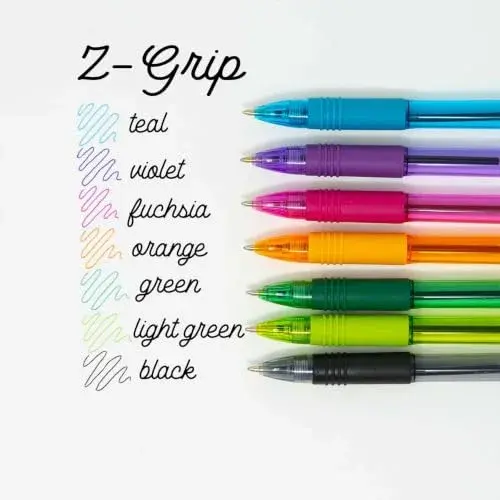 Zebra Pen Z-Grip Retractable Ballpoint Pens, Black Ink, 0.7mm Fine Point, 30-Pack | Smooth Writing for Students & Professionals - view 4