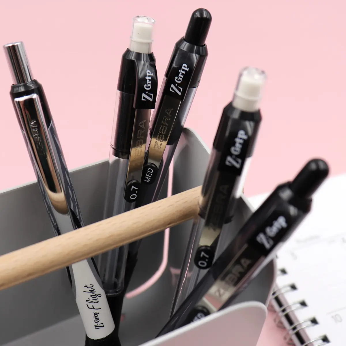 Zebra Pen Z-Grip Retractable Ballpoint Pens, Black Ink, 0.7mm Fine Point, 30-Pack | Smooth Writing for Students & Professionals - view 5
