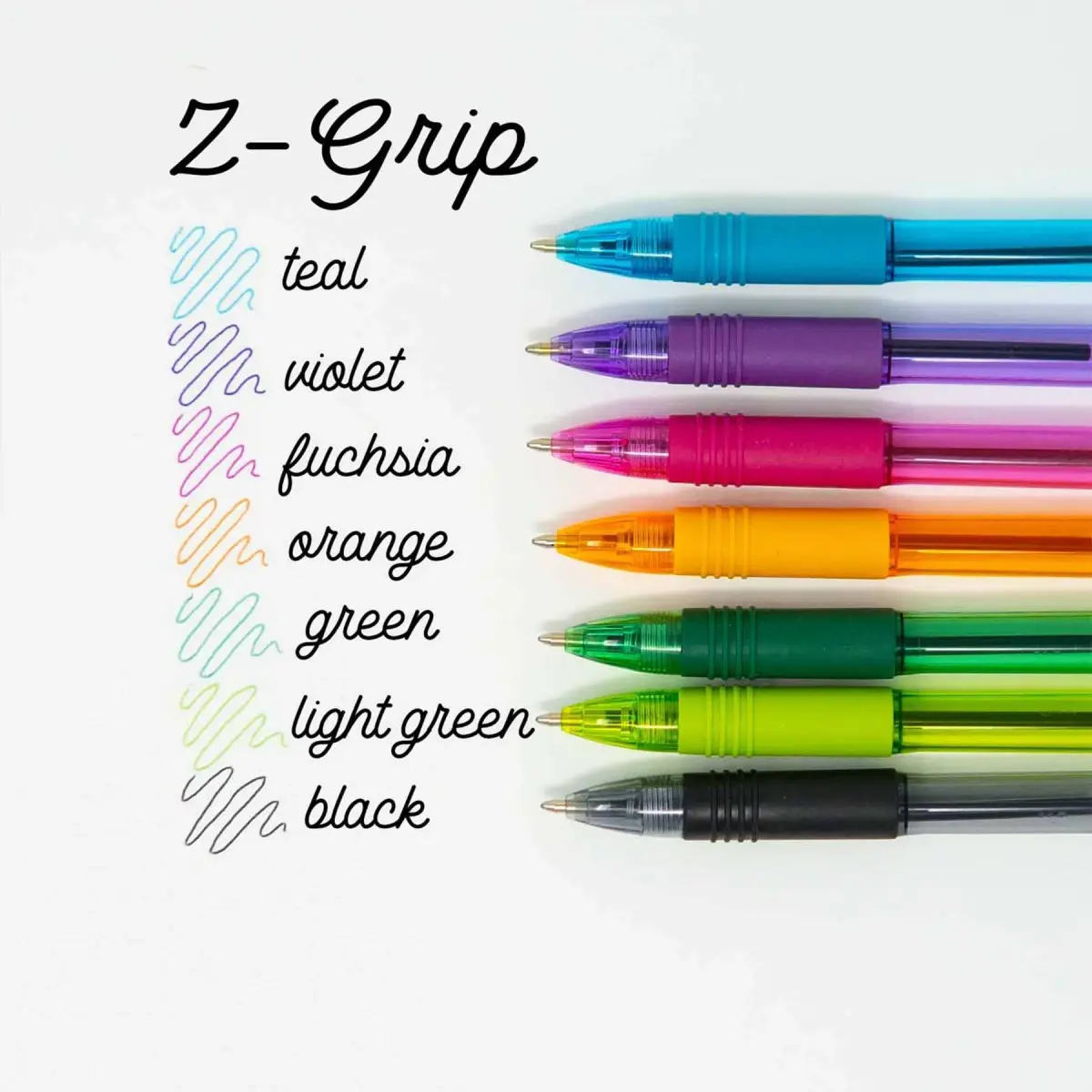 Zebra Pen Z-Grip Retractable Ballpoint Pens, Black Ink, 0.7mm Fine Point, 30-Pack | Smooth Writing for Students & Professionals - view 4