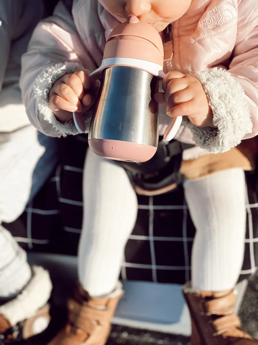Béaba Stainless Steel Straw Sippy Cup, Insulated Toddler Cup 250ml (8.5 Fl Oz) | Spill-Proof for 8+ Months - view 8