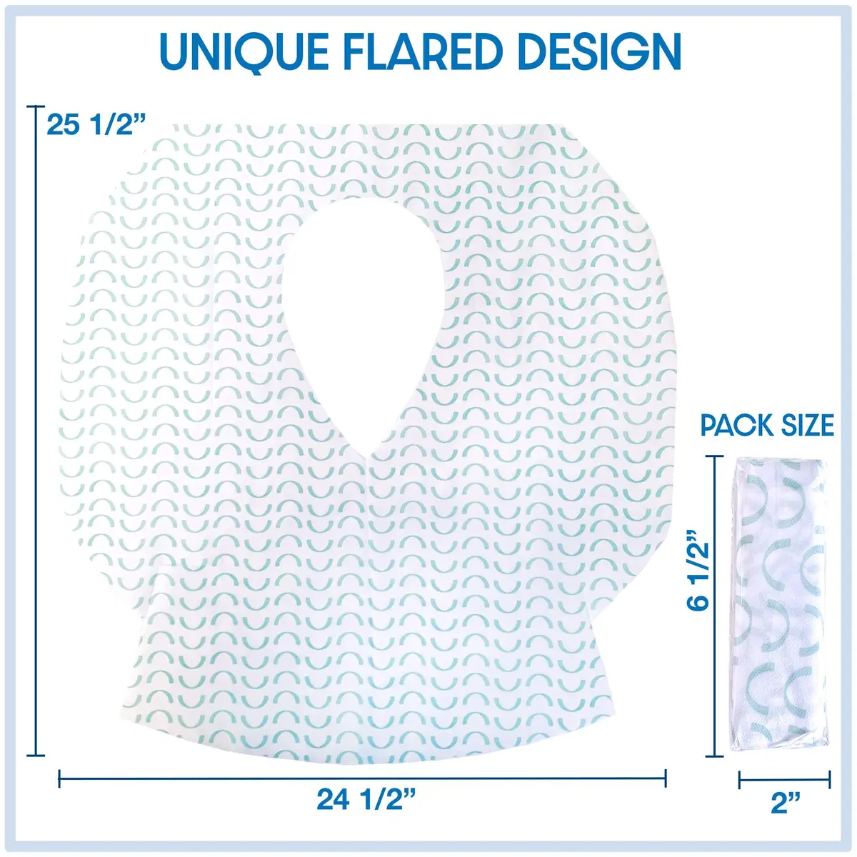 Handy Basix XL Full Coverage Disposable Toilet Seat Covers 20 Pcs (25.5" x 24.5") | Waterproof Potty Training Seat Shields - view 2