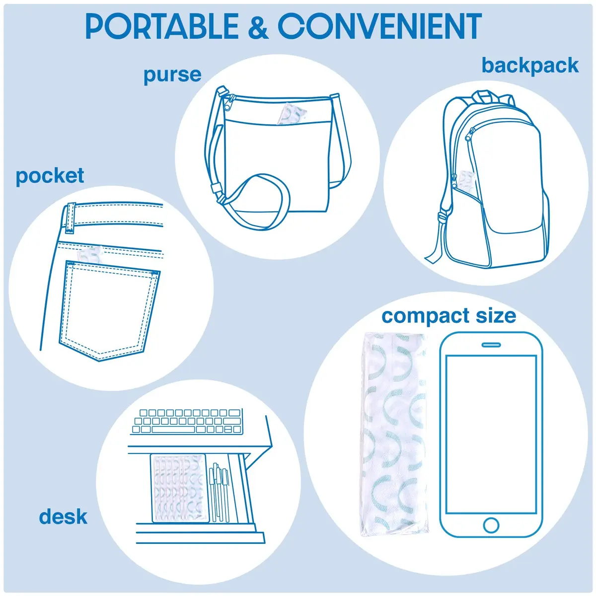 Handy Basix XL Full Coverage Disposable Toilet Seat Covers 20 Pcs (25.5" x 24.5") | Waterproof Potty Training Seat Shields - view 4