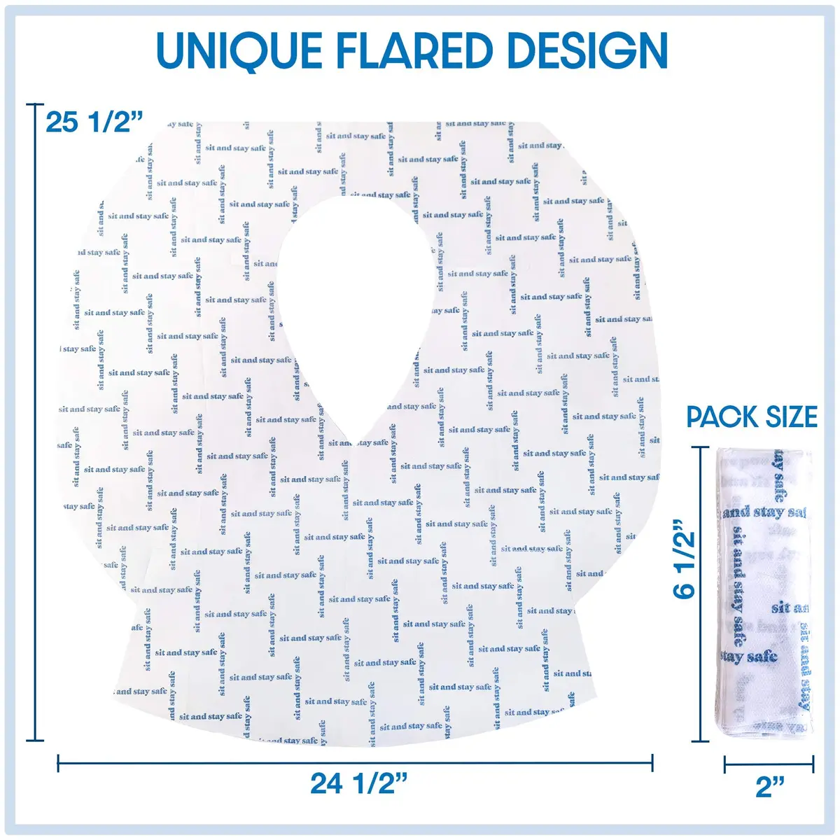 Handy Basix XL Full Coverage Disposable Toilet Seat Covers 20 Pcs | Waterproof & Individually Wrapped - view 2