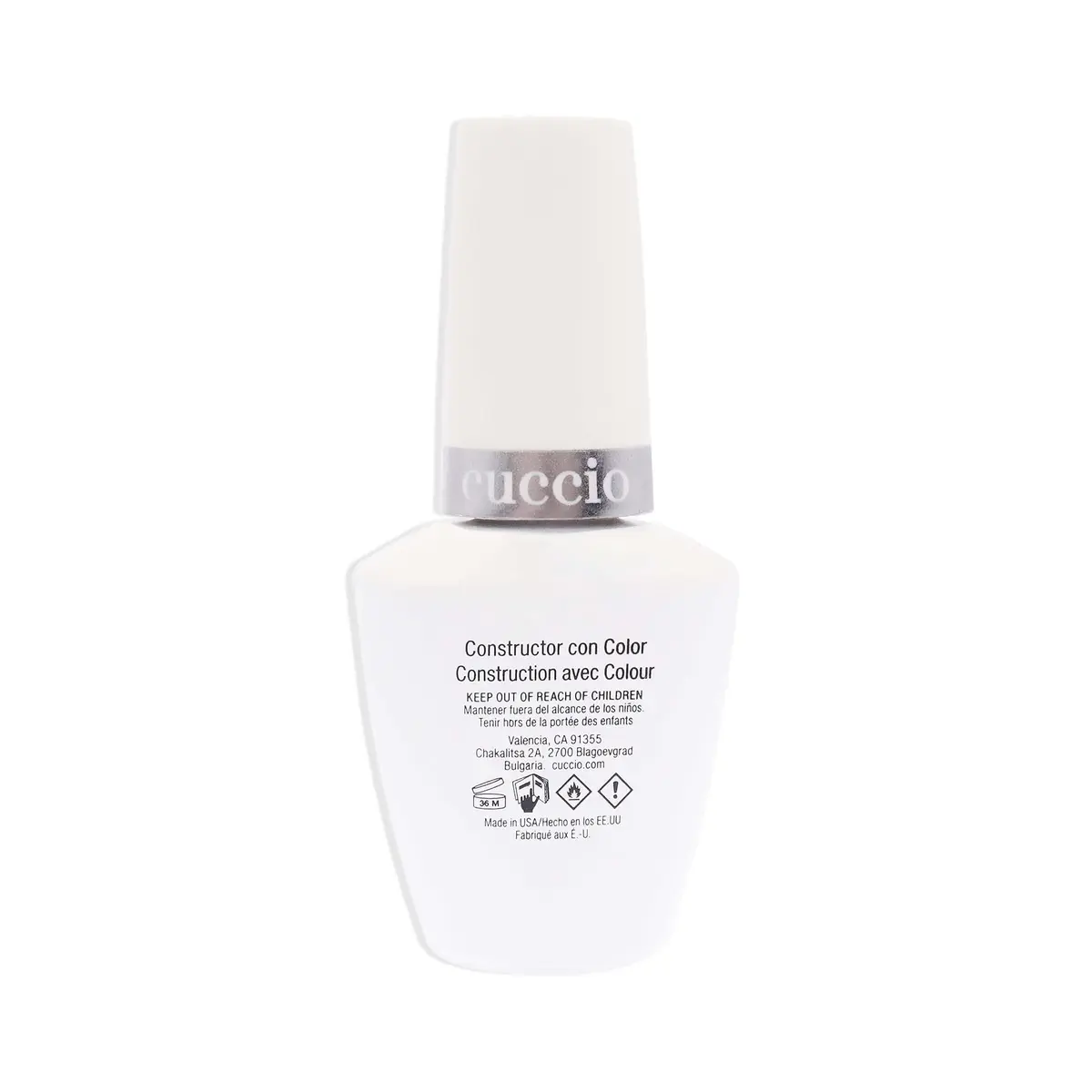Cuccio Brush-On Colour Builder Soak-Off Gel 0.43 Oz | Calcium Enriched, Pink, Easy Application, Reinforce & Extend Nails - view 2