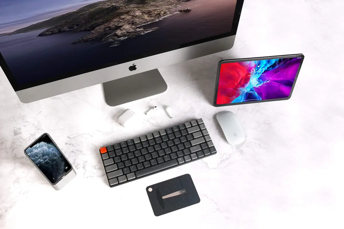 Keychron K3 Version 2 Low-Profile Mechanical Keyboard | 84-Key QMK Wireless Bluetooth 5.1 USB-C White LED Red Switch - view 2