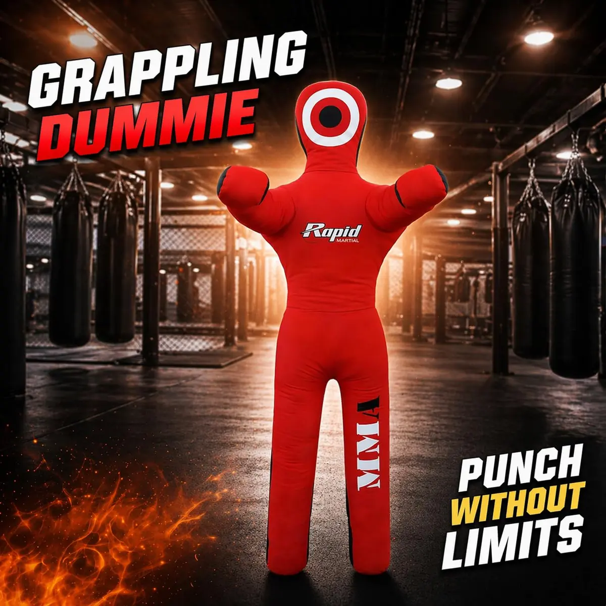 Rapid Martial 6ft Unfilled Punching Bag | MMA & Karate Training Equipment - view 2