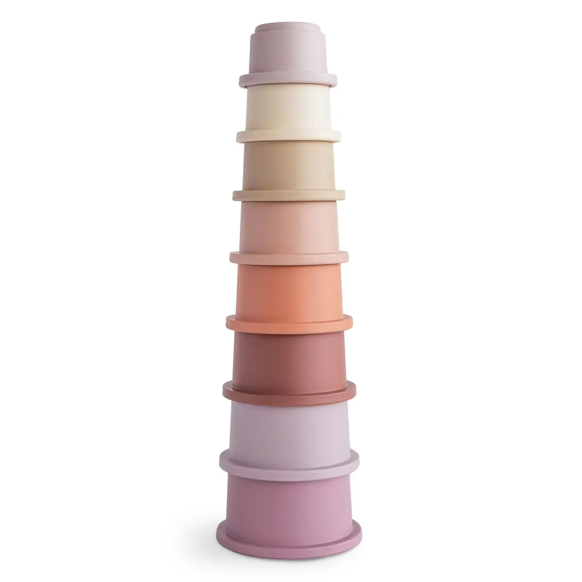 mushie Stacking Cups Toy 8pcs | Made in Denmark for 0-3 Years - main product image