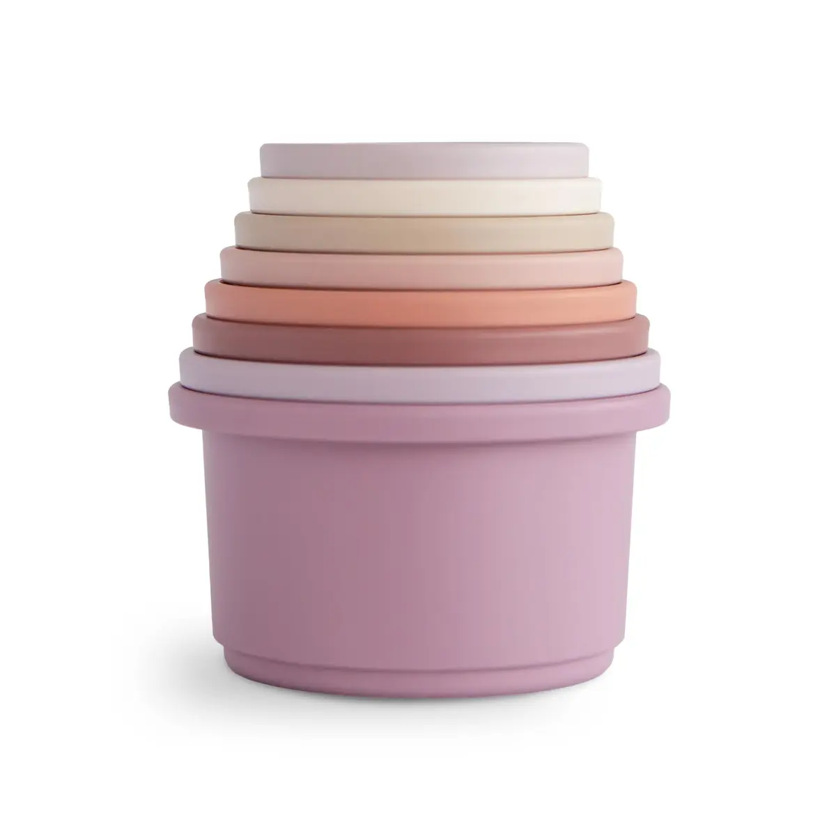 mushie Stacking Cups Toy 8pcs | Made in Denmark for 0-3 Years - view 2
