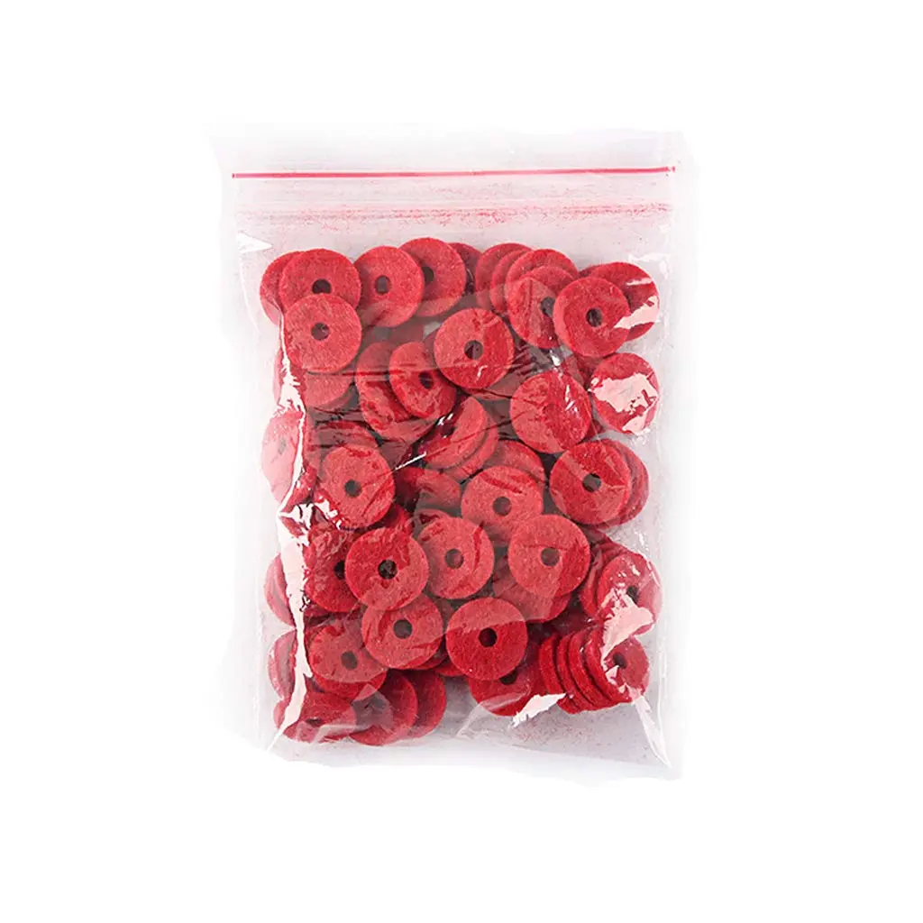 Alnicov 90PCS 12.5MM Piano Felt Front Rail Regulating Punchings Red | Replacement Parts for Piano - view 5