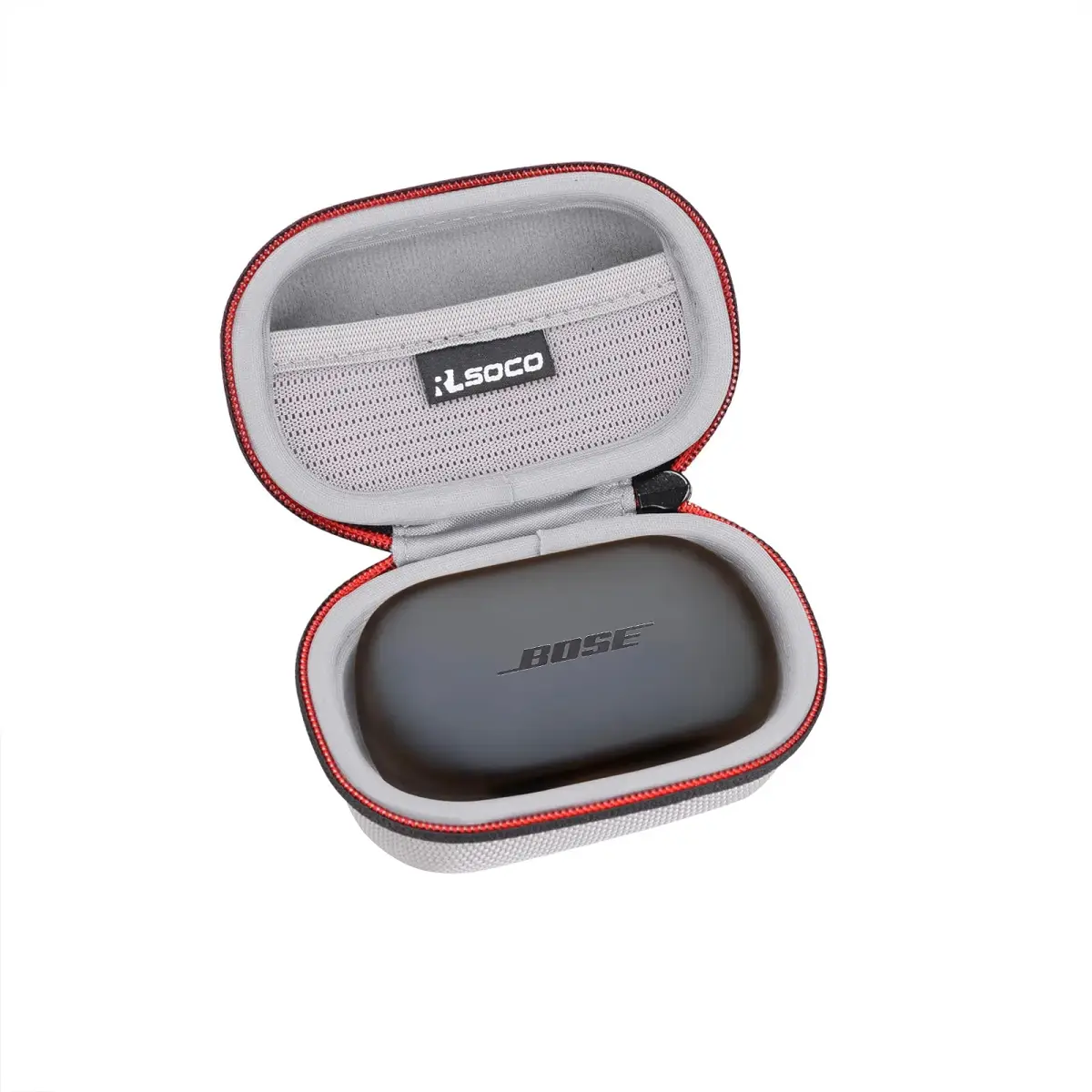RLSOCO Carrying Case for Bose QuietComfort & Sport Earbuds | Silver, EVA & 1680D Materials - main product image
