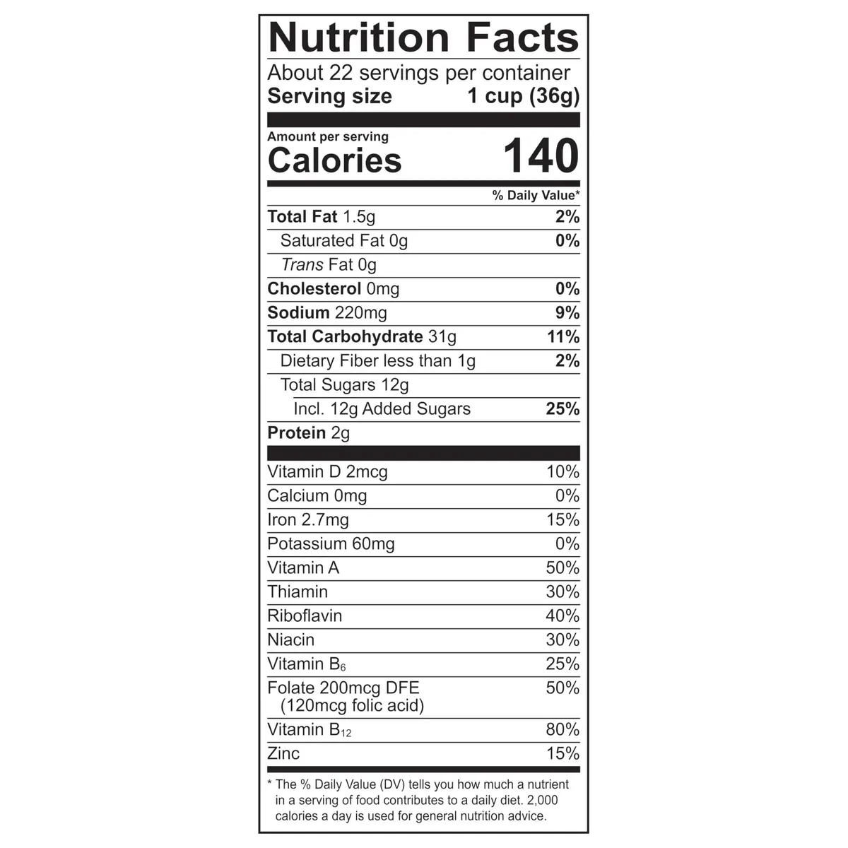 Pebbles Cocoa Chocolate Breakfast Cereal Gluten Free 780g (27.5 oz) | Rich Chocolate Flavor - view 7