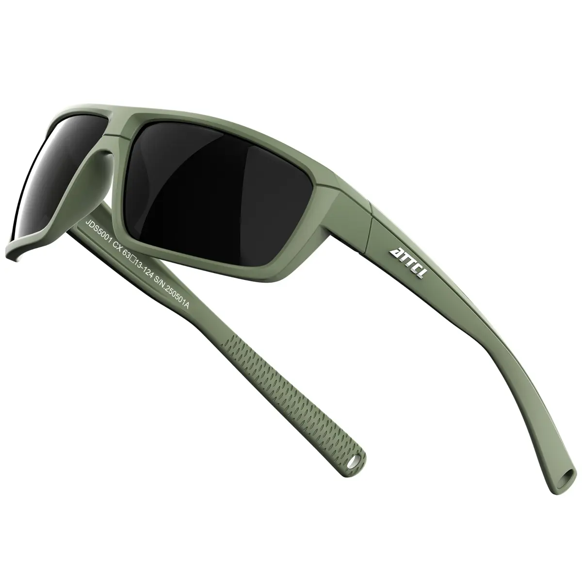 ATTCL Polarized Sunglasses for Men, TR90 Wrap Around UV400, 63mm Lens Width | Fishing Sports - main product image