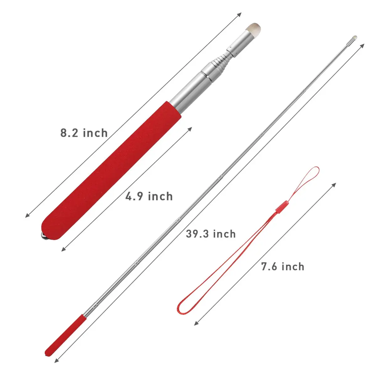 Kesoto Teachers Pointer Stick, Telescopic, Retractable, Extendable to 39.3'' | Classroom Whiteboard Guide - view 2