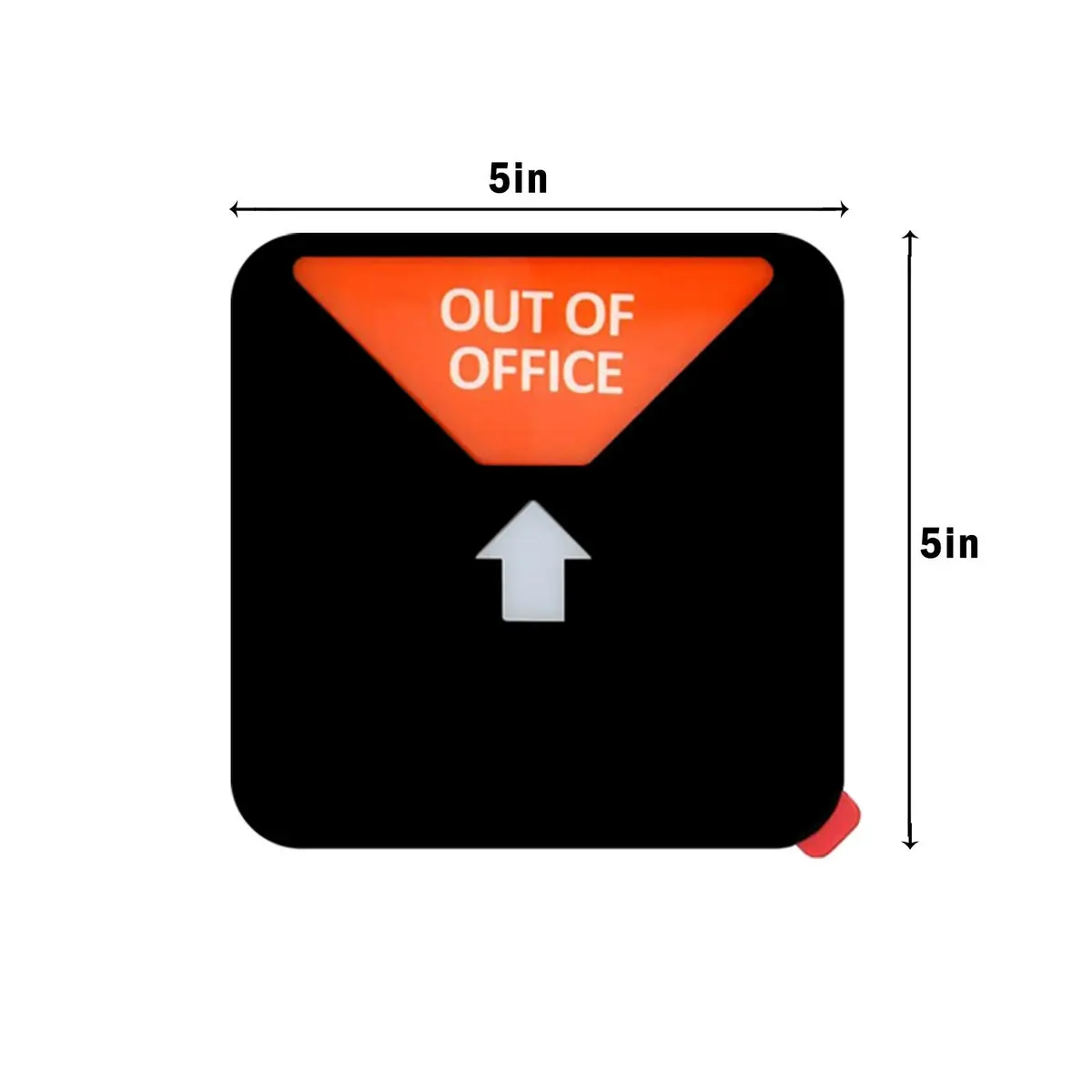 LoYinLo Office Privacy Sign, Do Not Disturb/Please Knock/In Meeting/Out of Office Slider Sign, Black Square (5.1 inches) - view 5