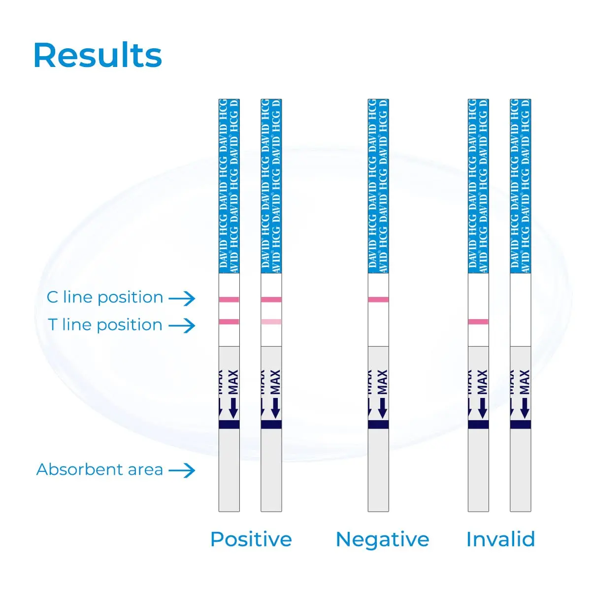 DAVID Pregnancy Test Strips, HCG Urine Test Kit, 10 Count | Early Detection & Accurate Results - view 7