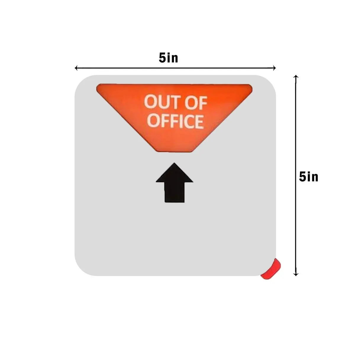 LoYinLo Office Privacy Sign - Do Not Disturb/Please Knock/Out of Office/In Meeting, Square Silver (5.1" x 5.1") - view 5