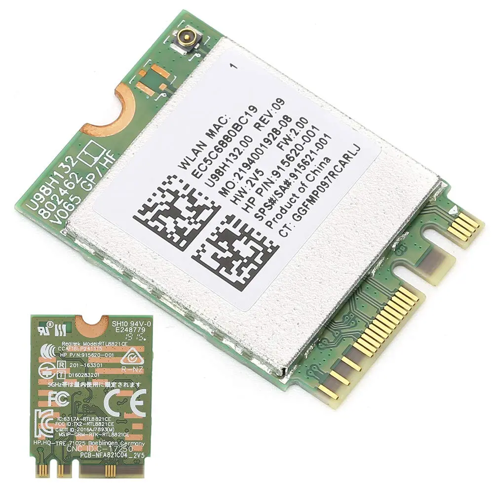 Zopsc RTL8821CE Network Card for Laptops & Desktops | 802.11 AC 433Mbps, Bluetooth 4.2, M.2 Interface - view 8