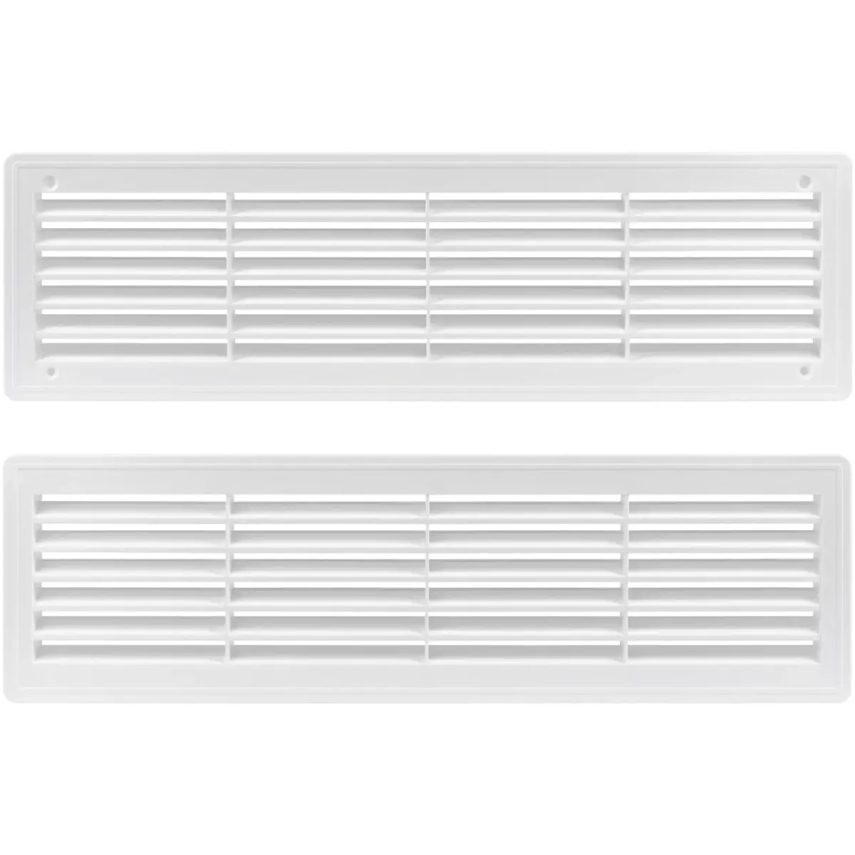 Vent Systems White Plastic Door Air Vent Cover Grill 45cm (18" x 5") | Improves Airflow Between Rooms - view 9