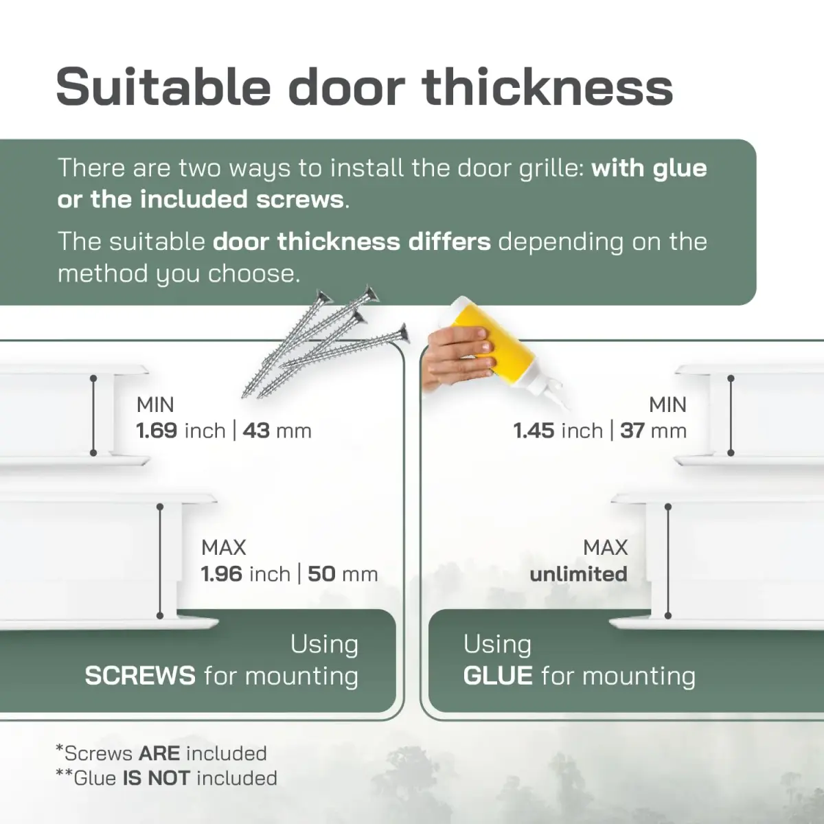 Vent Systems White Plastic Door Air Vent Cover Grill 45cm (18" x 5") | Improves Airflow Between Rooms - view 4