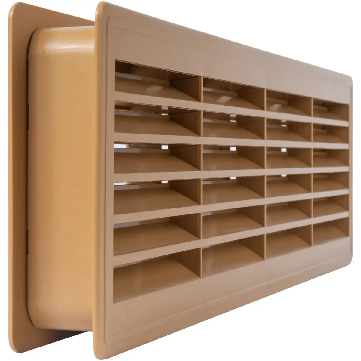 Vent Systems 18" x 5" Plastic Wood Color Door Air Vent Cover | 46cm x 13.5cm Louvered Register Grille for Interior Doors - view 8