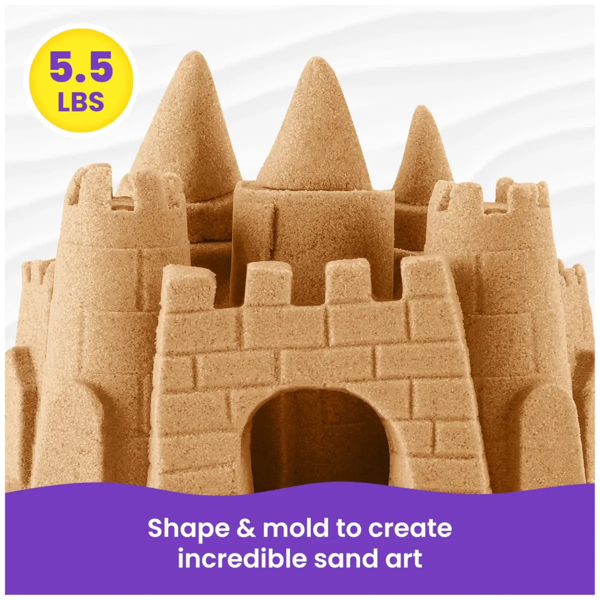 Kinetic Sand 2.5kg (5.5lb) Brown Sand | Sensory Play for Ages 3+ - view 3