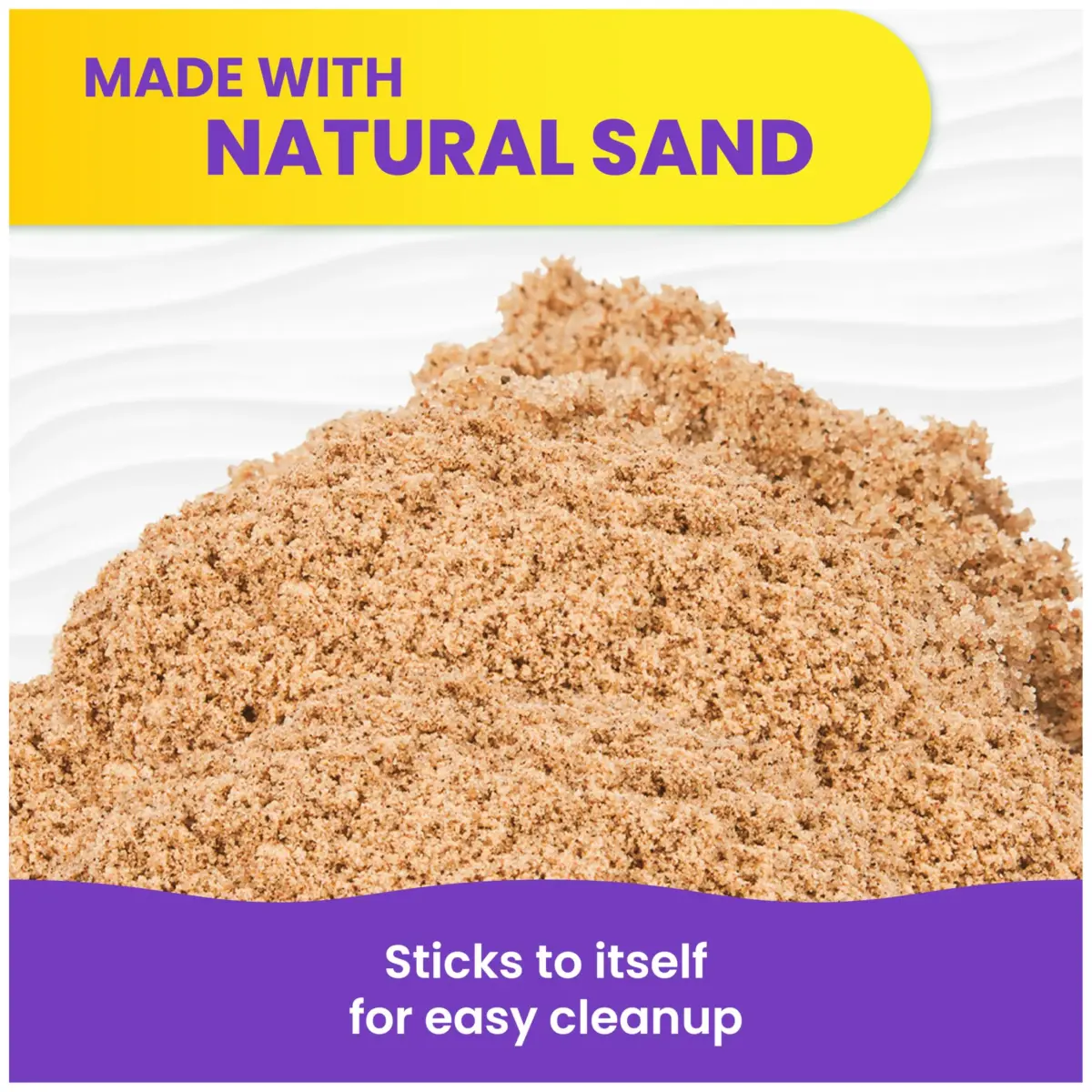 Kinetic Sand 2.5kg (5.5lb) Brown Sand | Sensory Play for Ages 3+ - view 4