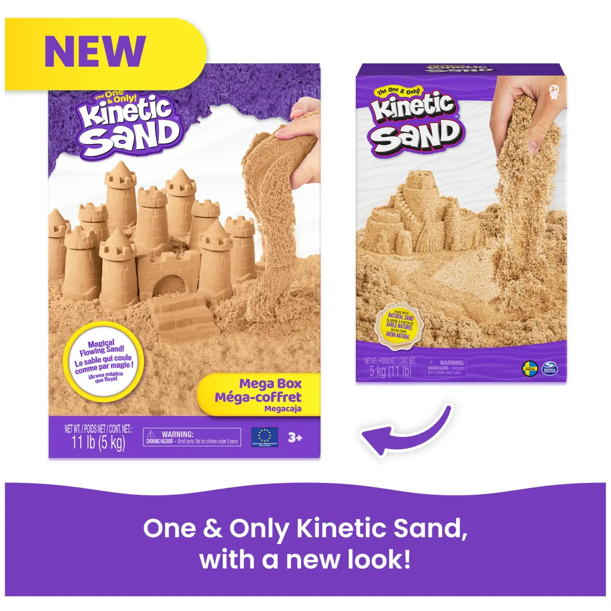 Kinetic Sand 5kg (11lb) Natural Brown Bulk Play Sand | Sensory Toy for Kids Ages 3+ - view 6