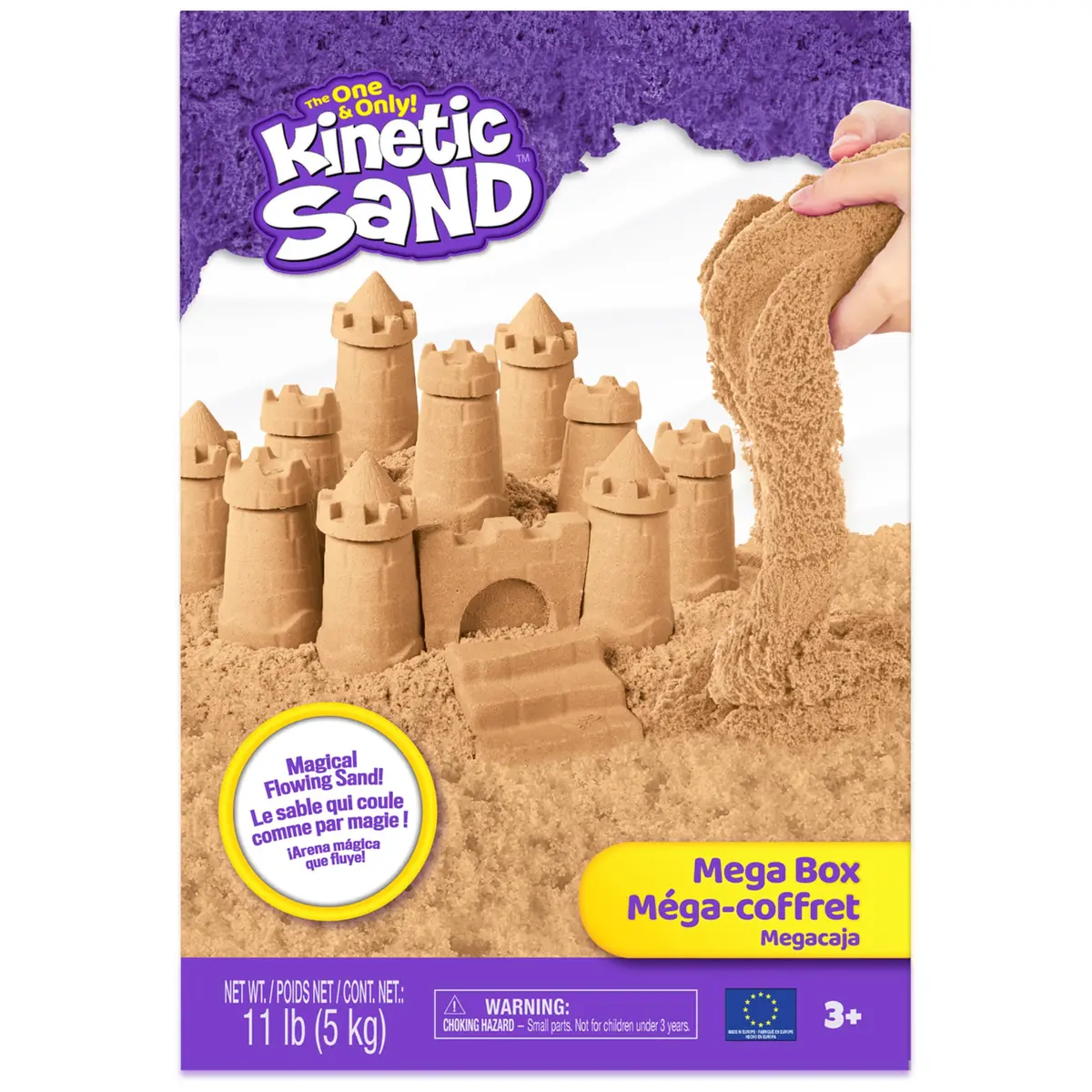 Kinetic Sand 5kg (11lb) Natural Brown Bulk Play Sand | Sensory Toy for Kids Ages 3+ - view 8