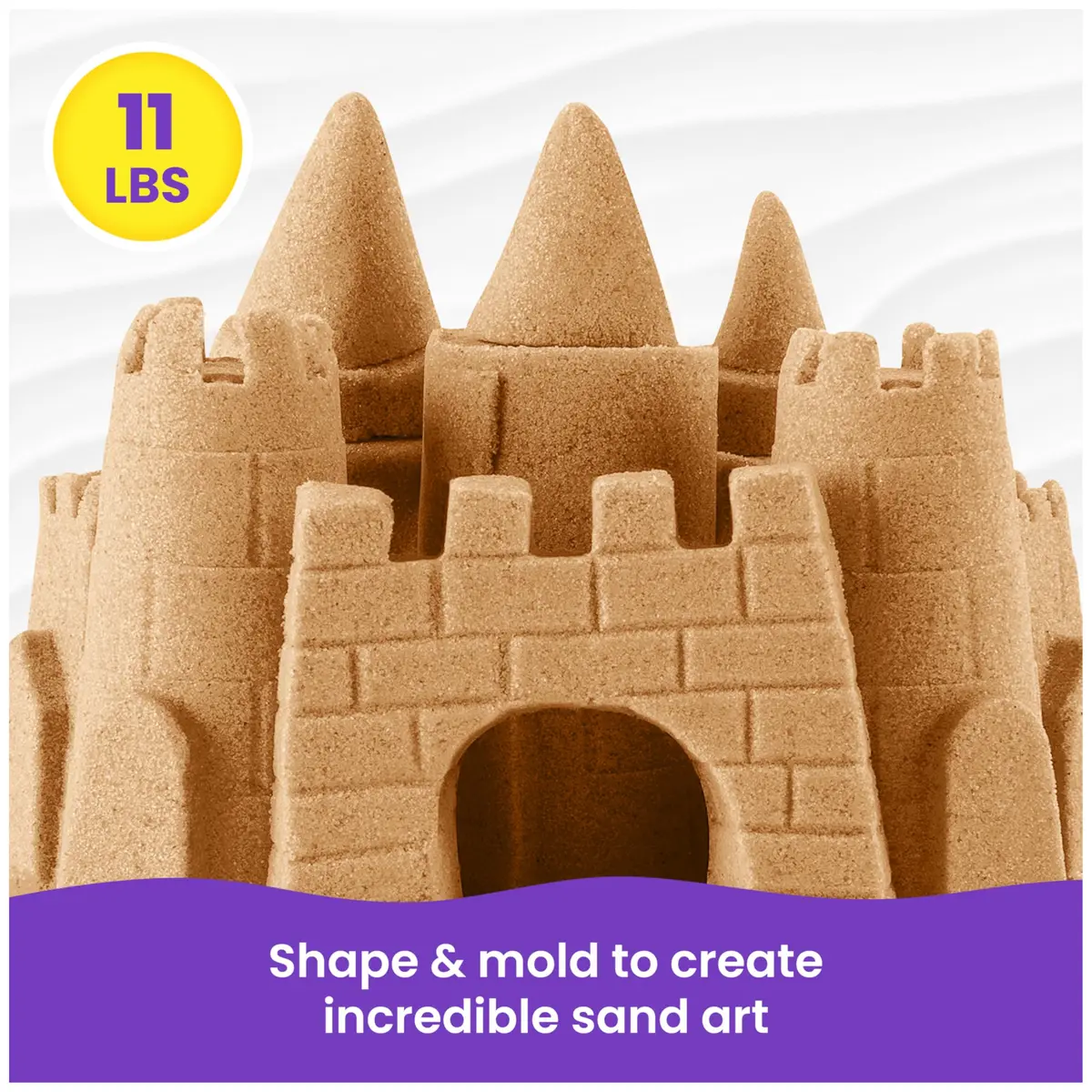 Kinetic Sand 5kg (11lb) Natural Brown Bulk Play Sand | Sensory Toy for Kids Ages 3+ - view 3