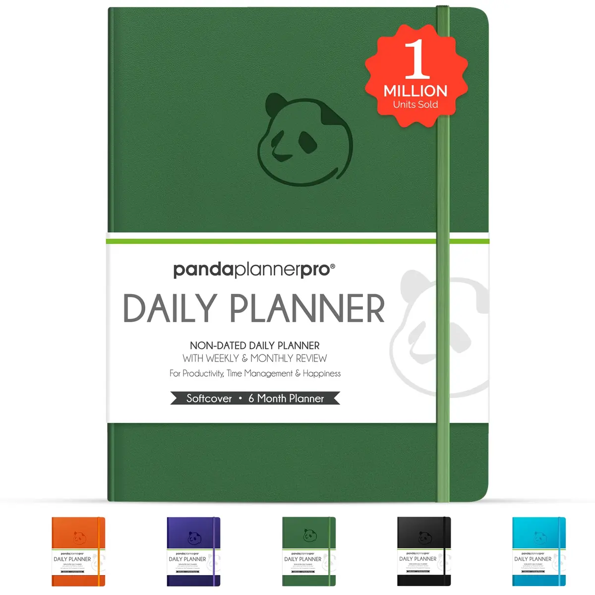 Panda Planner Pro A4 Daily Planner 2026 Dark Green | Undated, Deep Organization for Students & Professionals - view 9